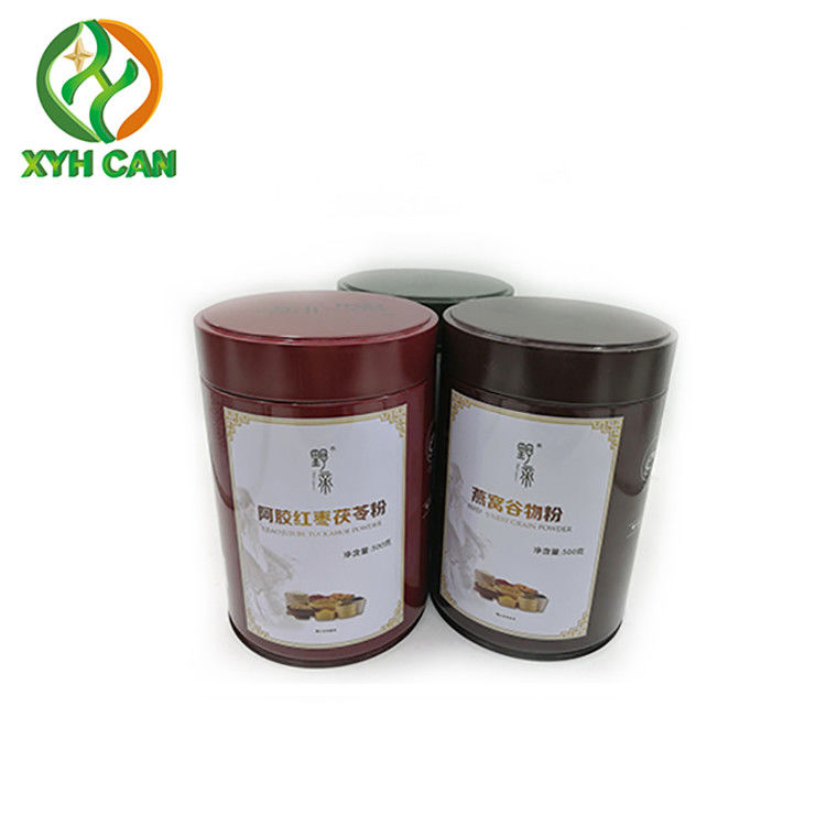 Coffee Tin Can 400g Safety Small Metal Containers With Screw On Lids